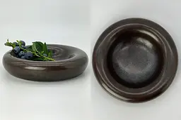 Тарілка-камінь 20,3x5 "Донат-грей"