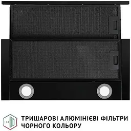 Витяжка телескопічна Perfelli TL 6622 Full BL 1000 LED - мініатюра 6