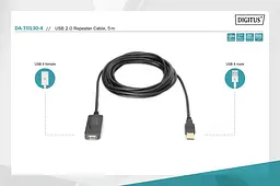 Кабель Assmann активний USB 2.0 5 M DA-70130-4 Black - мініатюра 5