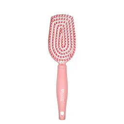 Щітка для волосся масажна продувна Salon Professional з нейлоновою щетиною 98291, Pink Рожева