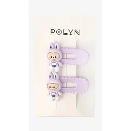 Заколки для дівчинки Polin 2 шт 4048A-2 Бузковий