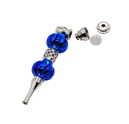 Люлька для куріння N30 Rhinestones 118 мм (YD076) - мініатюра 2