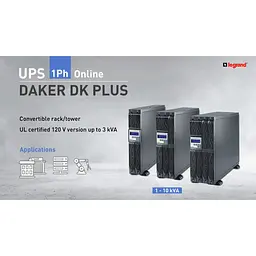 Джерело безперебійного живлення Legrand DAKER DK Plus 2000ВА/1800Вт, 6xC13, RS232, USB, EPO, R/T - мініатюра 3