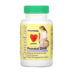 ДГК для беременных ChildLife Essentials Prenatal DHA 30 softgels