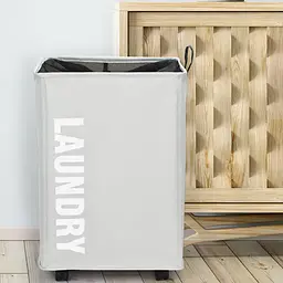 Тканинний кошик для білизни з ручками ROLLING BAG AND243, ящик для білизни - мініатюра 4