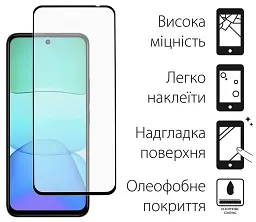 Чохол до мобільного телефона Dengos Xiaomi Redmi 13 4G Carbon + Glass Black (DG-KM-98) - мініатюра 2