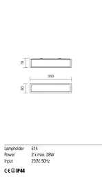 Бра Redo EGO AP 2X28W E14 (5.1.1) 01-703 - мініатюра 3