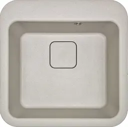 Кухонна мийка Adamant EXIST avena 500x500x190 мм, без крила 50 см - мініатюра 1