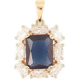 Кулон XUPING Позолота 18K «Синій фіаніт в обрамленні цирконію» для ланцюжка до 5мм (262194)