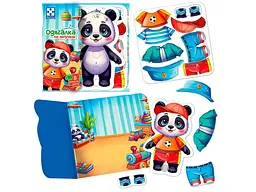 Настільна гра одягалка на липучках Панда, Vladi Toys