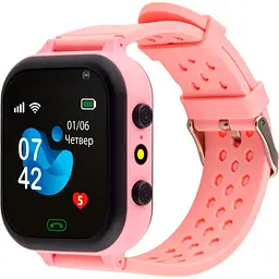 Дитячий смарт-годинник AmiGo GO009 Camera + LED Pink [98286]