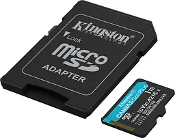 Карта пам'яті Kingston MicroSDXC 1TB Canvas Go! Plus class 10 UHS-I U3 V30 A2 Adapter SD (SDCG4/1TB) - мініатюра 2