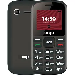 Мобільний телефон Ergo R202 Black
