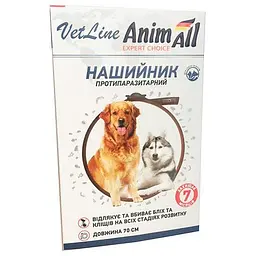 Нашийник протипаразитарний для собак AnimAll VetLine, 70 см