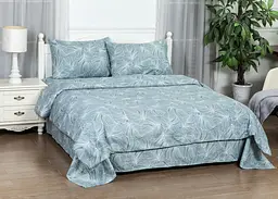 Комплект постільної білизни Полуторний 150х200 см Flora Green SOHO pbe0050823