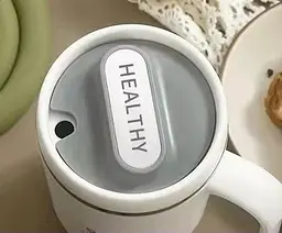 Кухоль office cup 500 мл для кави чаю з вакуумною ізоляцією нержавіюча сталь 304/PP white - мініатюра 8