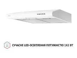 Витяжка Perfelli PL 5124 WH LED - мініатюра 4