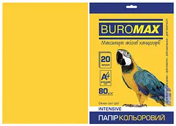 Папір двосторонній INTENSIVE жовтий, 20 л., А4, 80 г/м² BM.2721320-08 BUROMAX (4823078961860)