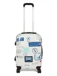 Валіза Малий (S) Полікарбонат під Ручну поклажу Worldline Airtex 809 Stamp 44 л 54x35x23 см Різнобарвний - мініатюра 2