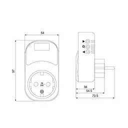 Реле напруги АСКО 16А RKV URate S-16 ( A0010230004 ) - мініатюра 6
