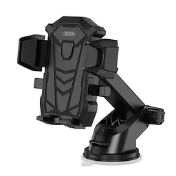 Автотримач XO C76 Car holder with sucker plate Чорний