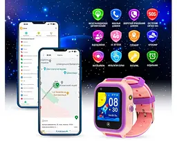 Дитячий смарт-годинник Garmix PointPRO-200 4G/GPS/WiFi Pink - мініатюра 2