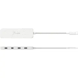 USB-Хаб j5create JCH345EW-N USB-C на 4 USB-С, Білий (JCH345EW-N) - мініатюра 4