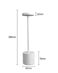Настільна лампа з акумулятором KLOODI DECO TA-5V UNO CCT WH - мініатюра 4