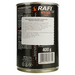Вологий корм для котів Dolina Noteci Rafi cat з качкою, 400 г (DN237-303824) - мініатюра 4