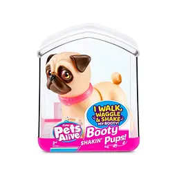 Інтерактивне цуценя Грайливий Мопс PETS ALIVE 9530SQ1-4 ходить веляє хвостиком - мініатюра 3