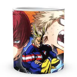 Кухоль GeekLand Моя геройська академія My Hero Academia Всемогутній, Тодорокі, Бакуго та Ііда Колаж MHA 02.528 330 мл білий - мініатюра 2