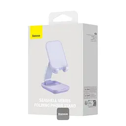 Підставка для гаджетів Baseus Seashell Series Folding Phone Stand (with Xiaomirror) B10551501511-00 Purple - мініатюра 9