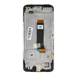 Дисплей для смартфона (телефону) Xiaomi Poco M4 5G, Poco M5 4G (2022) black (з рамкою)(Service Original)