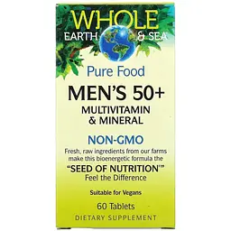 Мультивітамінний та мінеральний комплекс Natural Factors Men's 50+, 60 таблеток - мініатюра 2