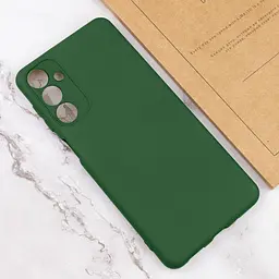 Чохол TPU GETMAN Liquid Silk Full Camera для Samsung Galaxy A15 4G/5G / M15 5G Зелений / Dark green - мініатюра 4