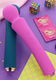 Вібромасажер Xocoon The Curved Wand 27 см (зелений) - мініатюра 9
