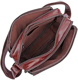 Сумка чоловіча 14558 з натуральної шкіри Vintage коричнева - мініатюра 9