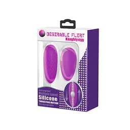 Віброяйце Pretty Love Destrable Flirt Naughty egg 9.5 см фіолетовий - мініатюра 6