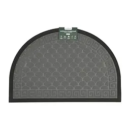 Килимок придверний Eco Fabric Луска півколо з кромкою сірий 40 х 60 см (4060-118)