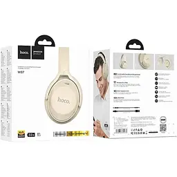 Навушники Bluetooth Hoco W37 Sound Active Noise бежеві - мініатюра 5