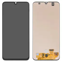 Дисплей для Samsung A307 Galaxy A30s, чорний, без рамки, High, з широким обідком, (OLED)