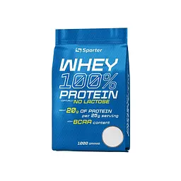 Протеїн Sporter Whey 100% Protein Lactose Free, 1 кг - Ваніль