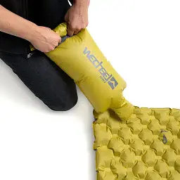 Килимок надувний Wechsel Coreo Double-Tube TL салатово-сірий (233122) - мініатюра 6