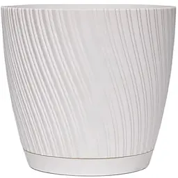 Горщик Form-Plastic Міка-19 з підставкою 3.55 л білий (4570-011)