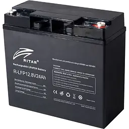 Акумулятор Ritar LiFePO4 12V (12.8V/24Ah/307.2Wh) (R-LFP 12.8V 24Ah) [168176] - мініатюра 3