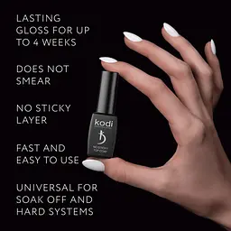 Верхнє покриття без липкого шару Kodi Professional No Sticky Top Coat 12 мл - мініатюра 3