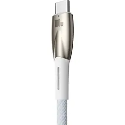 Кабель Baseus Glimmer Series USB-А to USB-C 100W 1m White (CADH000402) [106121] - мініатюра 3