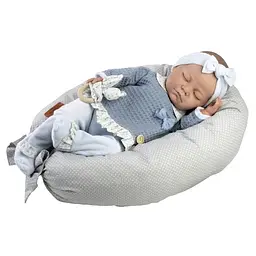 Лялька Munecas De Cuna Reborn синій одяг 55 см (55602)