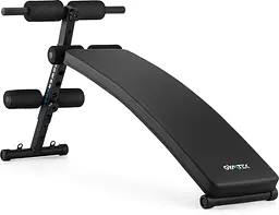 Похила лава для тренувань преса Gymtek XL200 з еспандерами для дому - мініатюра 3