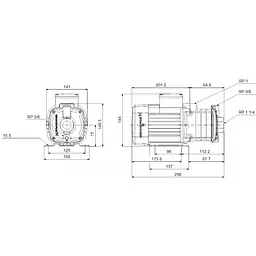 Поверхневий насос Grundfos CM 5-2 A-R-A-E-AQQE F-A-A-N (96807031) - мініатюра 2
